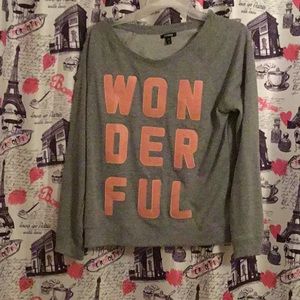 “Wonderful” sweater